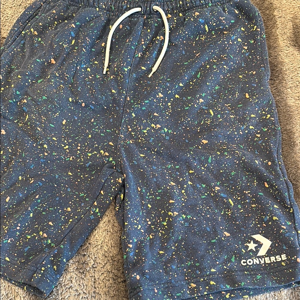 Converse kids Blue Speckled Shorts